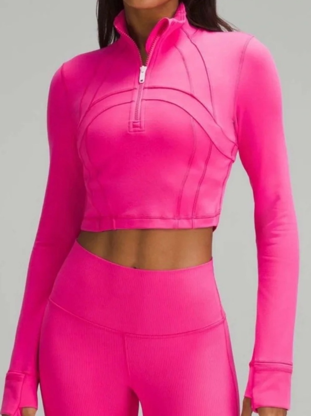 Lululemon Define Cropped Half-Zip jacket 8